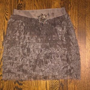 Tulle pleated skirt